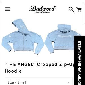 Badwood cropped hoodie